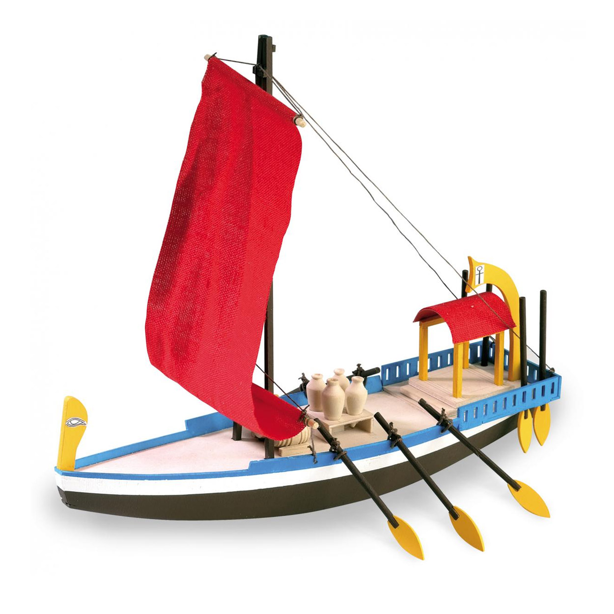 Maquette bateau en bois : Bateau égyptien de Cléopâtre