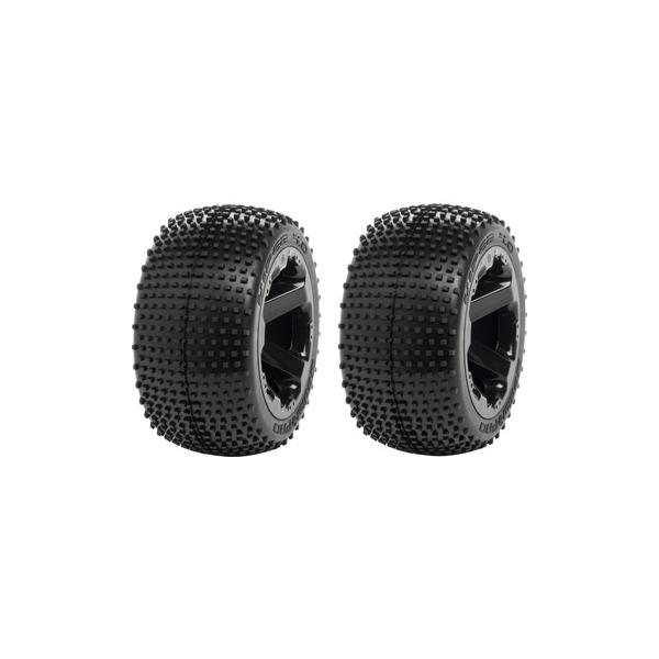 Tyre set pre-mounted Viper 4.0, Black rims 17mm Hex, fits SUMMIT, REVO Medial Pro