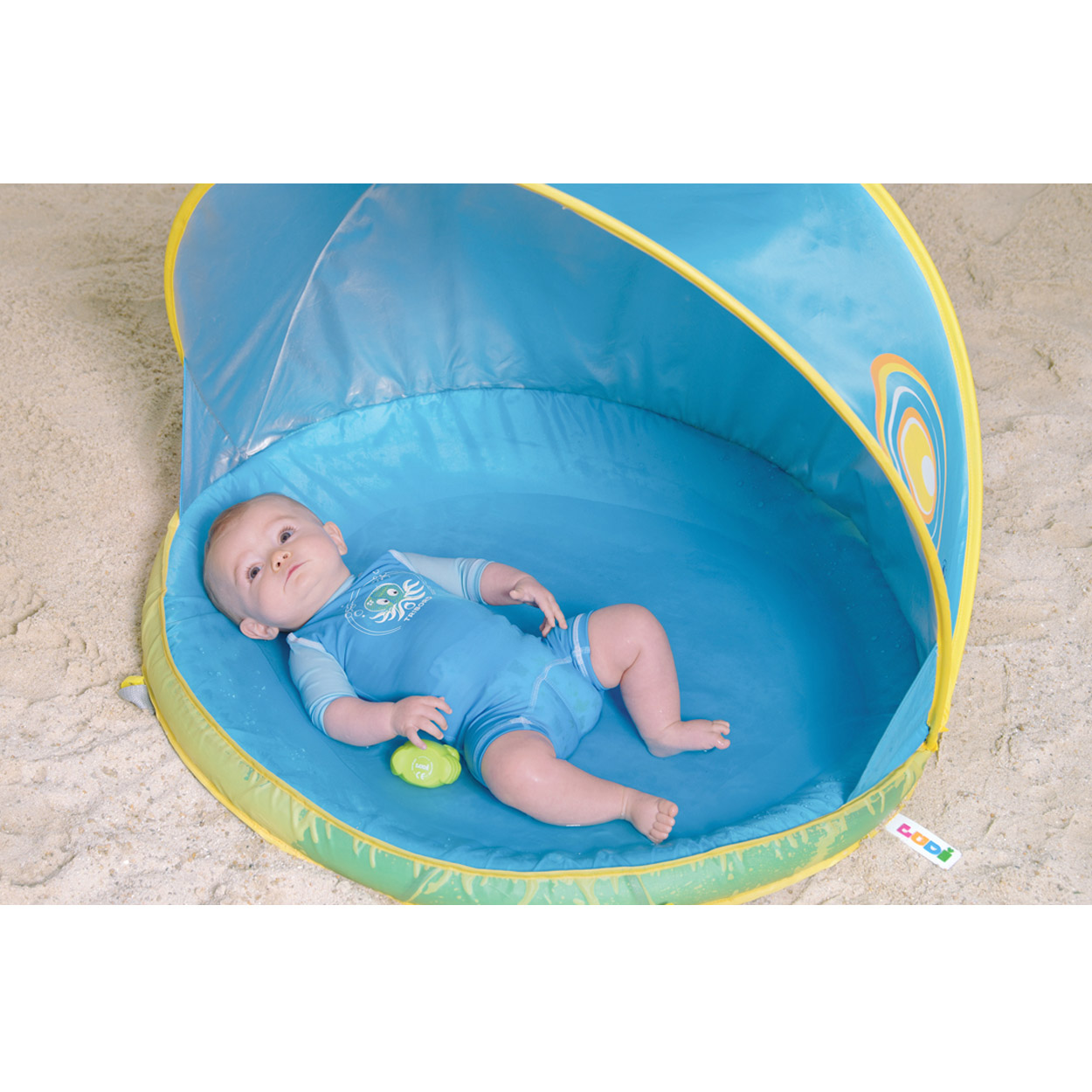 Pataugeoire Pour Enfants Hikiddy Avec Ombrage - 119,4 Cm, Pop-up, Sac De Transport Inclus | Jeu D'Été Jardin Plage