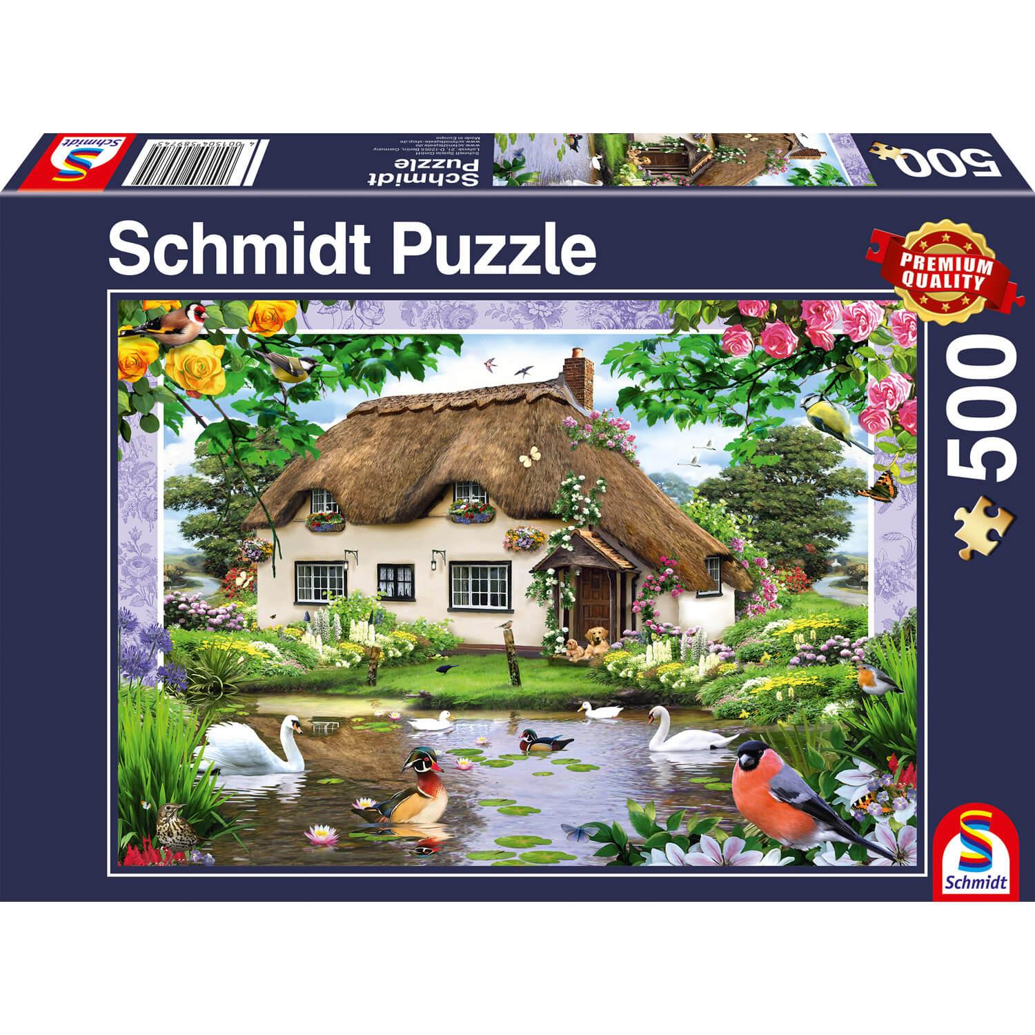 Schmidt Spiele Blumenbouquet 500 Teile Erwachsenenpuzzle Puzzle Steckpuzzle 