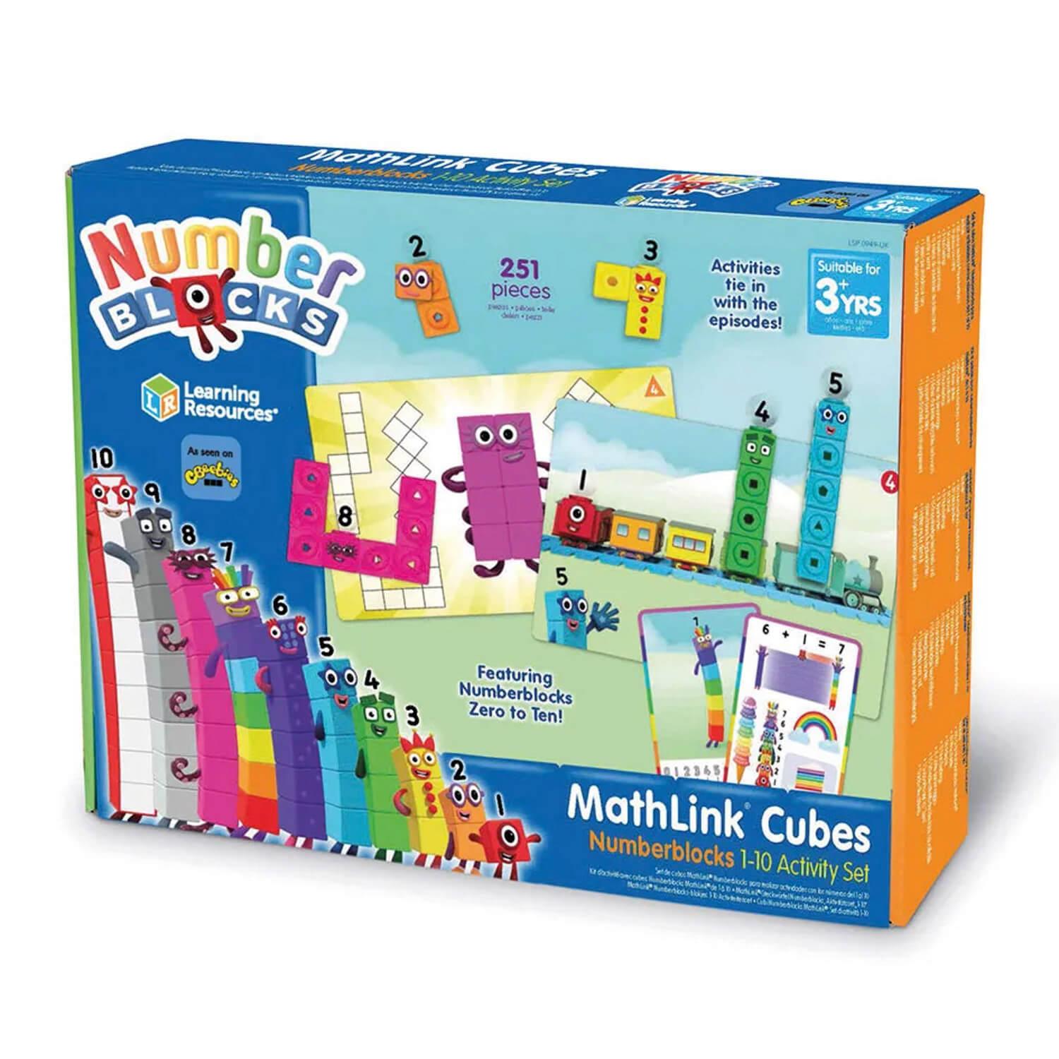 Kit d?activités avec cubes MathLink Numberblocks de 1 à 10