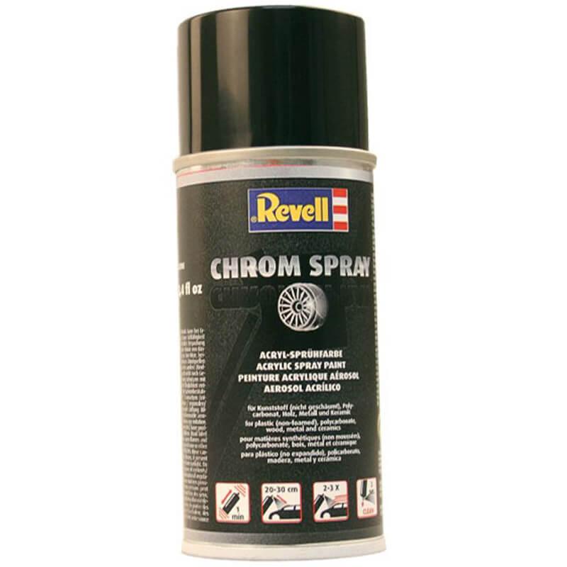 Peinture acrylique Spray : Revell Chrom 150 ml - Revell - Rue des