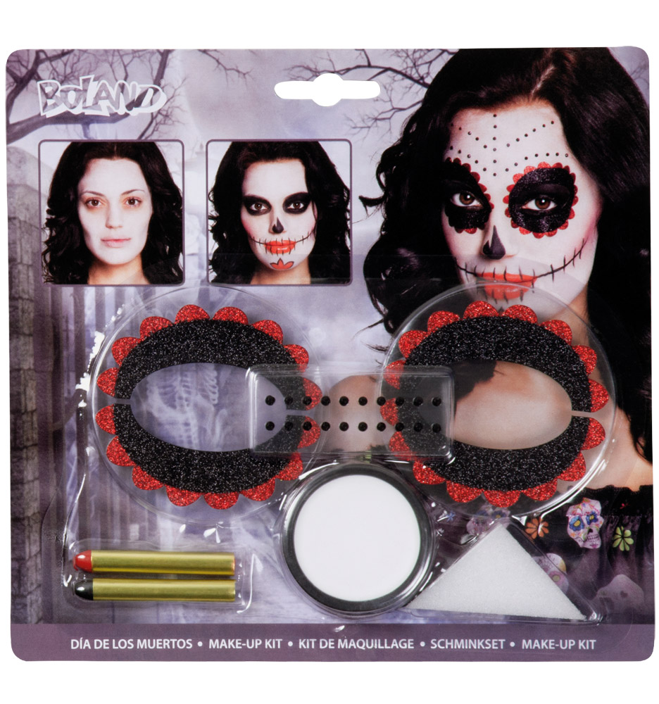 Kit De Maquillage Dia De Los Muertos - Halloween