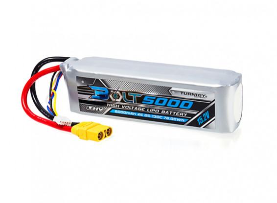 Batterie Lipo Turnigy Bolt 5000mAh 4S 65C-130C XT90
