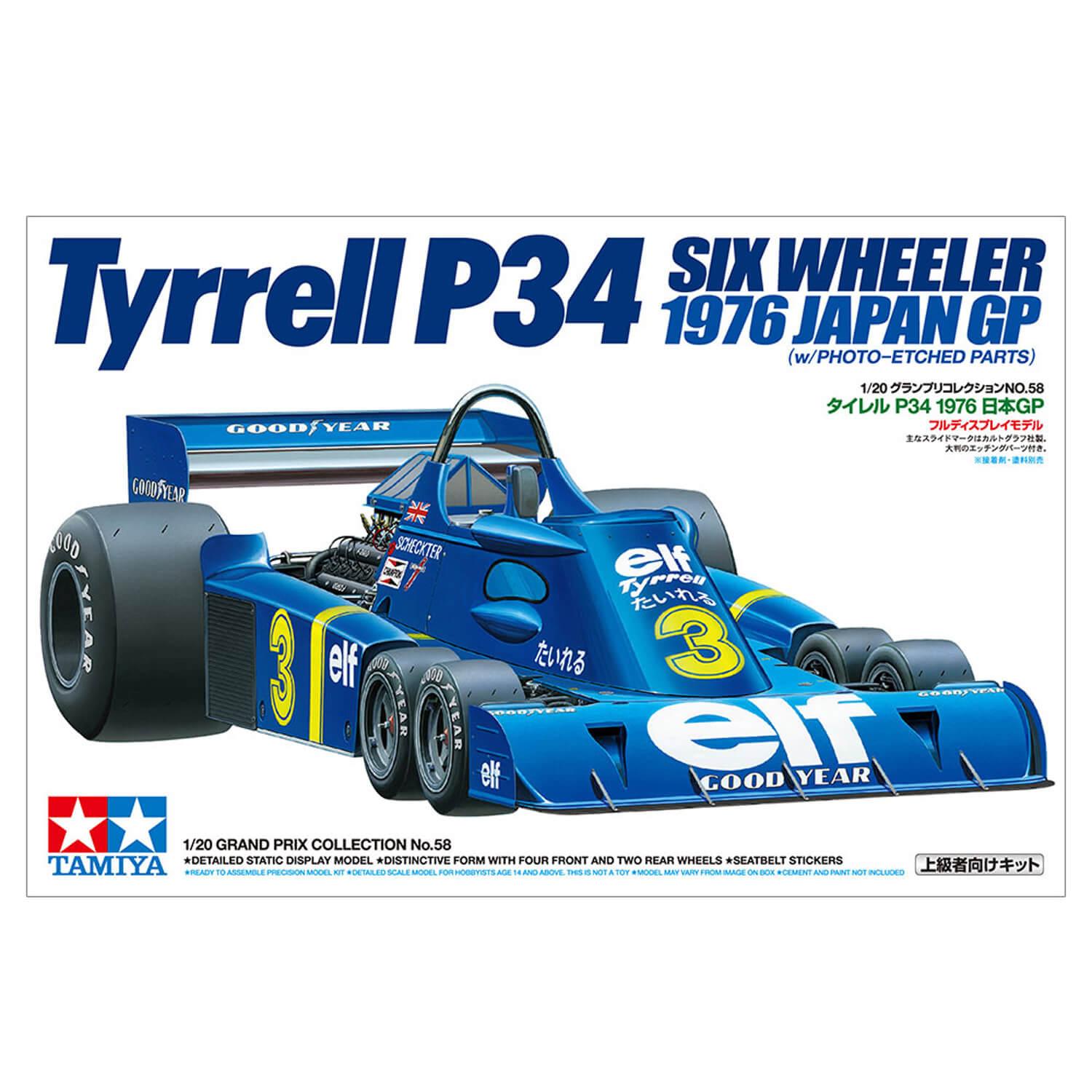 Maqueta de Fórmula 1: Tyrrell P34 GP Japon 1976 - Tamiya - Calle De Las  Maquetas