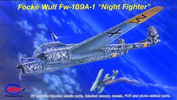 Focke Wulf Fw-189A-1 Night Fighter- 1:72e - MPM