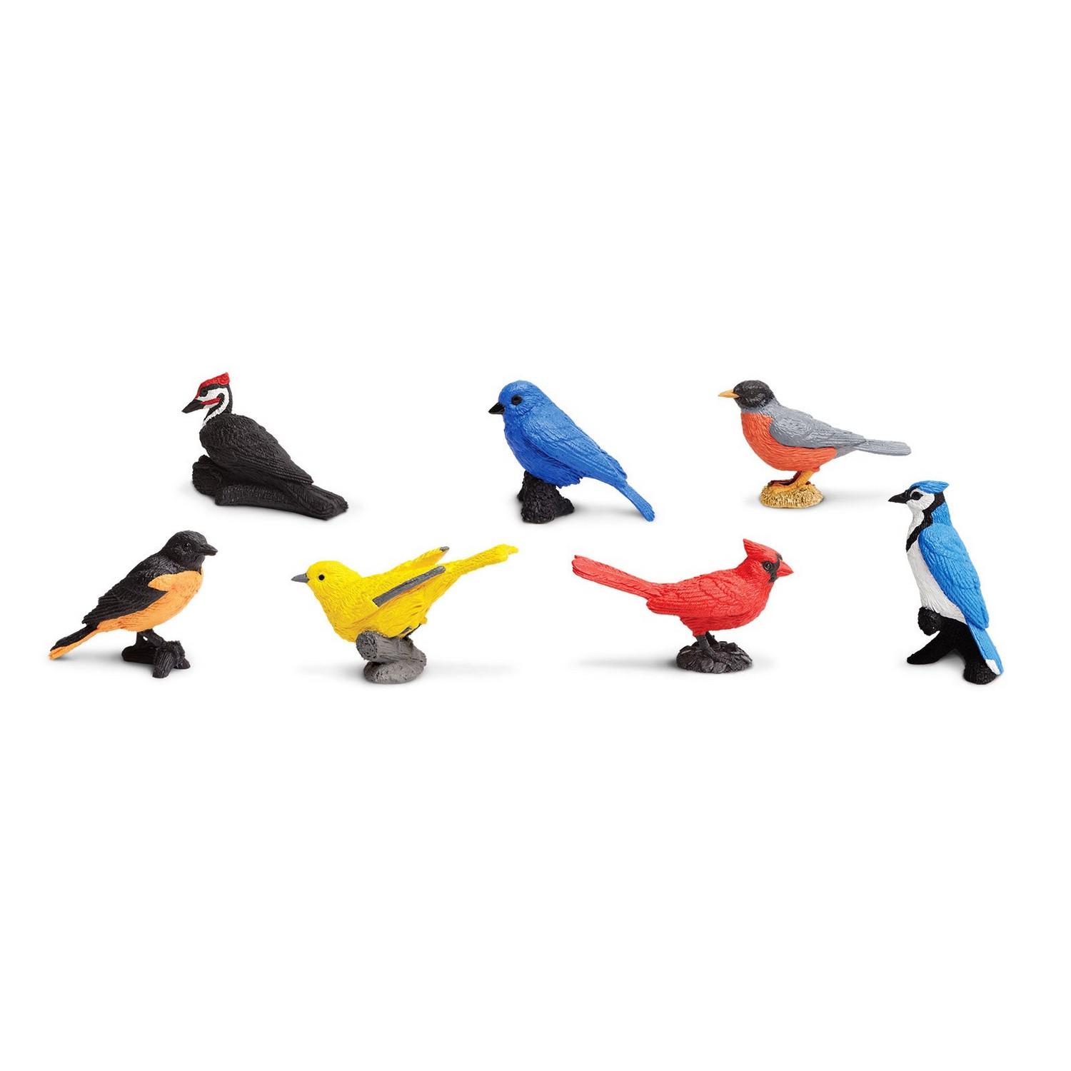 Lot de 7 figurines : Oiseaux du jardin