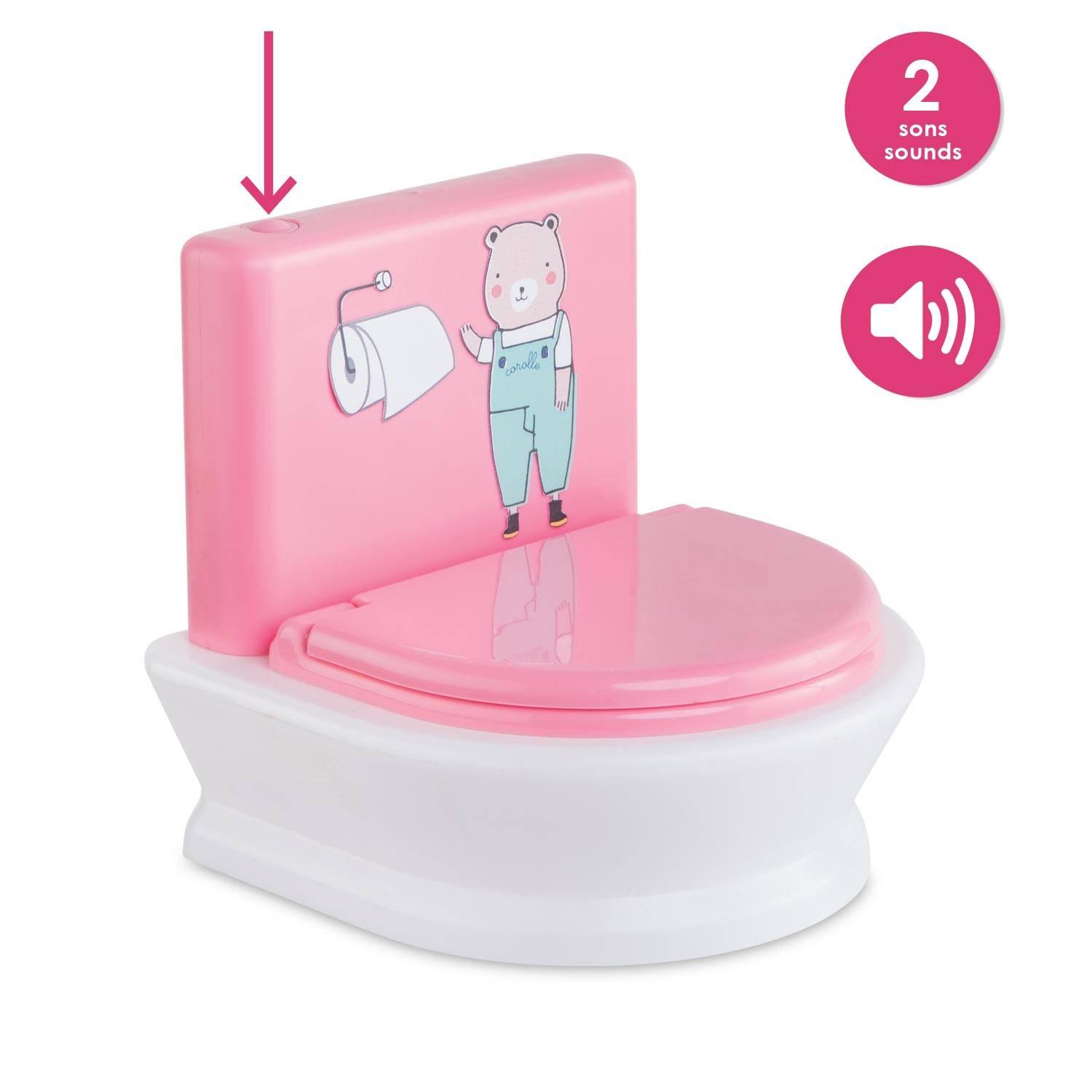 Accessoires pour ma corolle poupée 36cm et mon grand poupon 30cm: Toilettes interactives