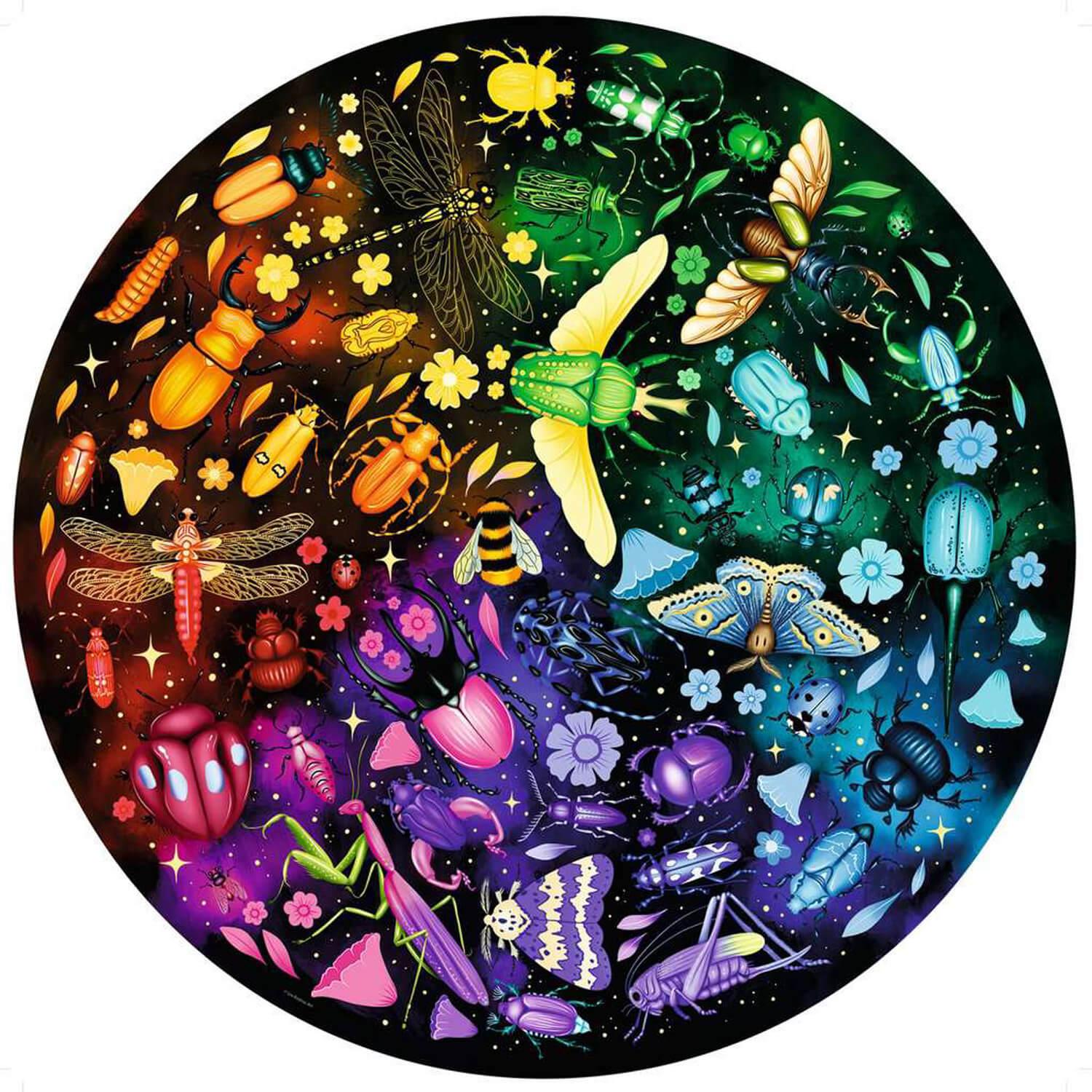 Puzzle rond 500 pièces : Insectes (Circle of Colors)