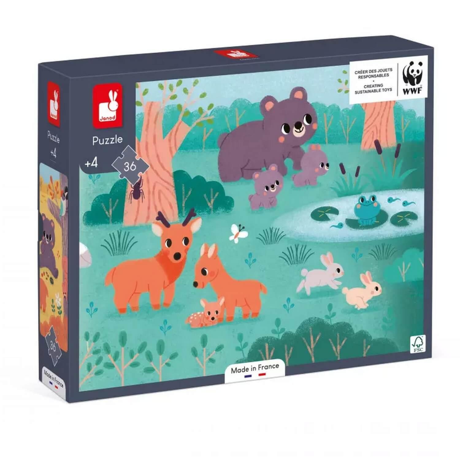 Puzzle 36 pièces : 4 saisons - Jeux et jouets Janod - Avenue des Jeux