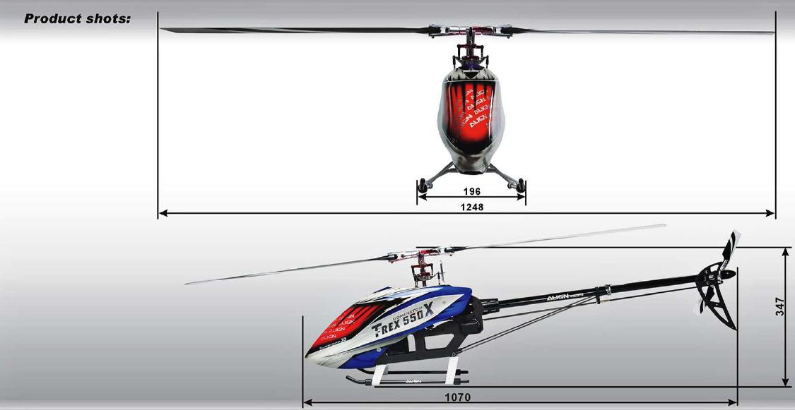 T-rex 550X Dominator Combo Align - Jeux et jouets Align CE