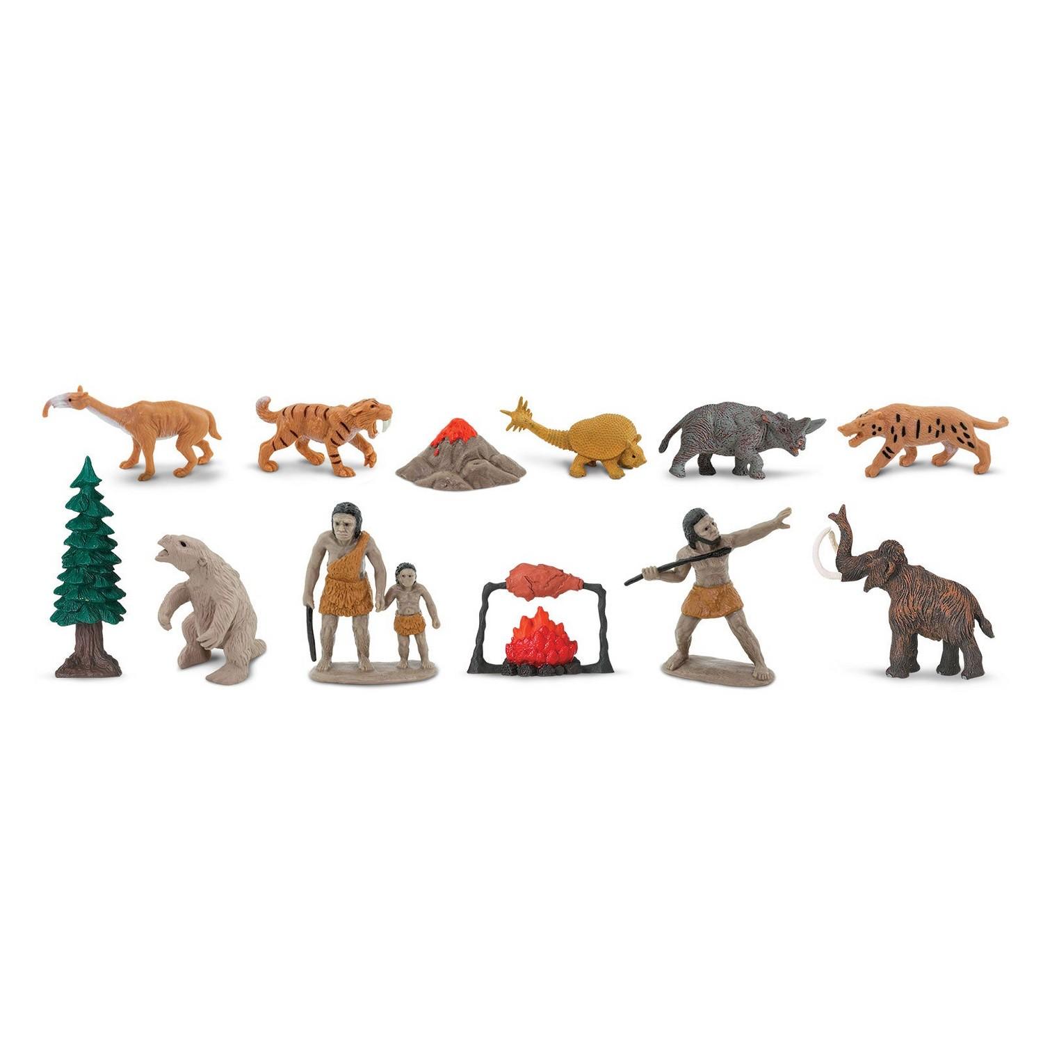 Lot de 12 figurines : Vie prÃ©historique