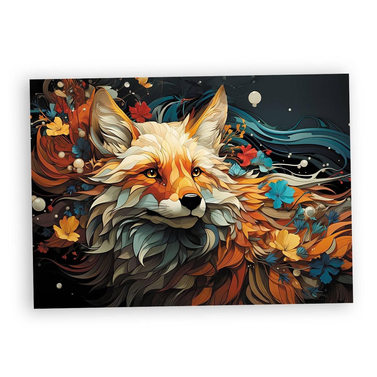 Puzzle 1000 piÃ¨ces : Renard fleuri