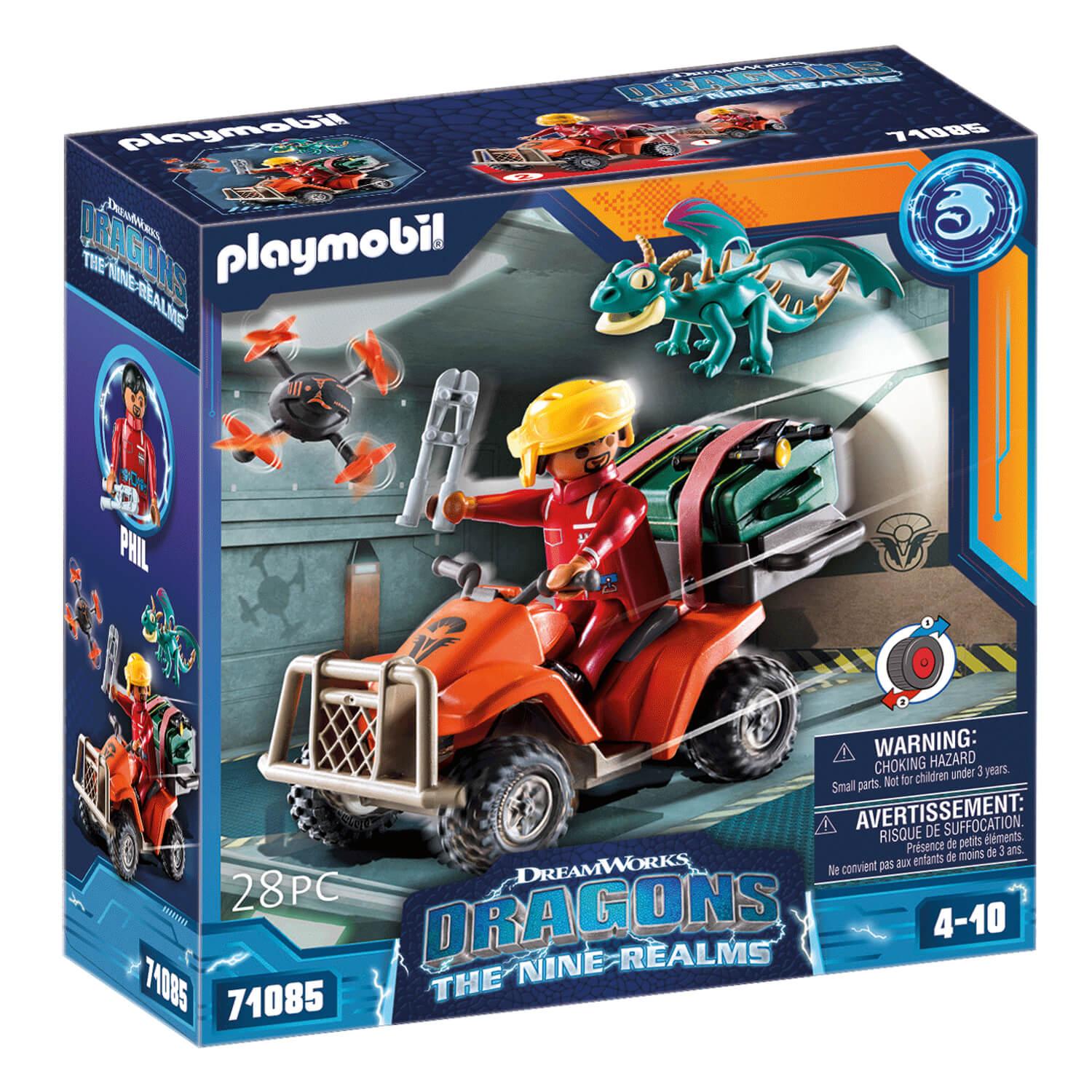 Playmobil 71085 Dragons : Les Neuf Royaumes - Quad & Phil