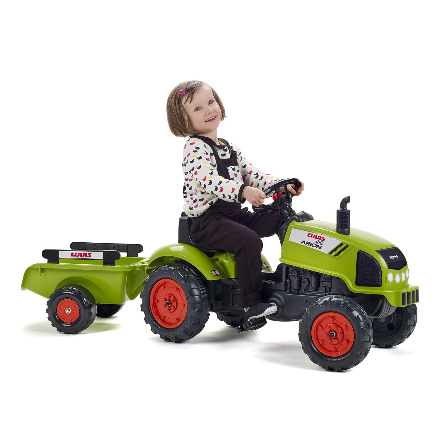Porteur enfant tracteur Claas avec remorque 1 à 3 ans - Falk