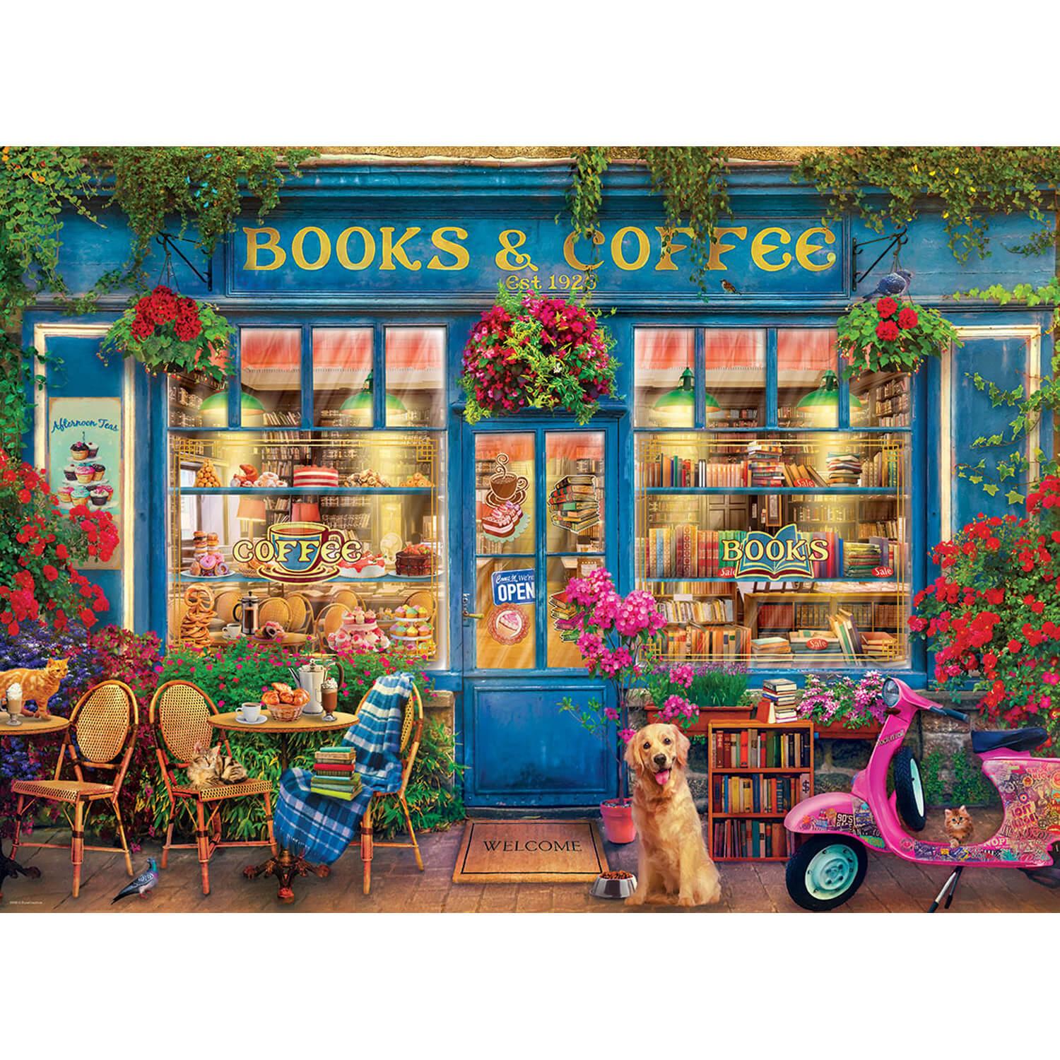 Puzzle 1000 pièces : Livres et café par Gary Walton
