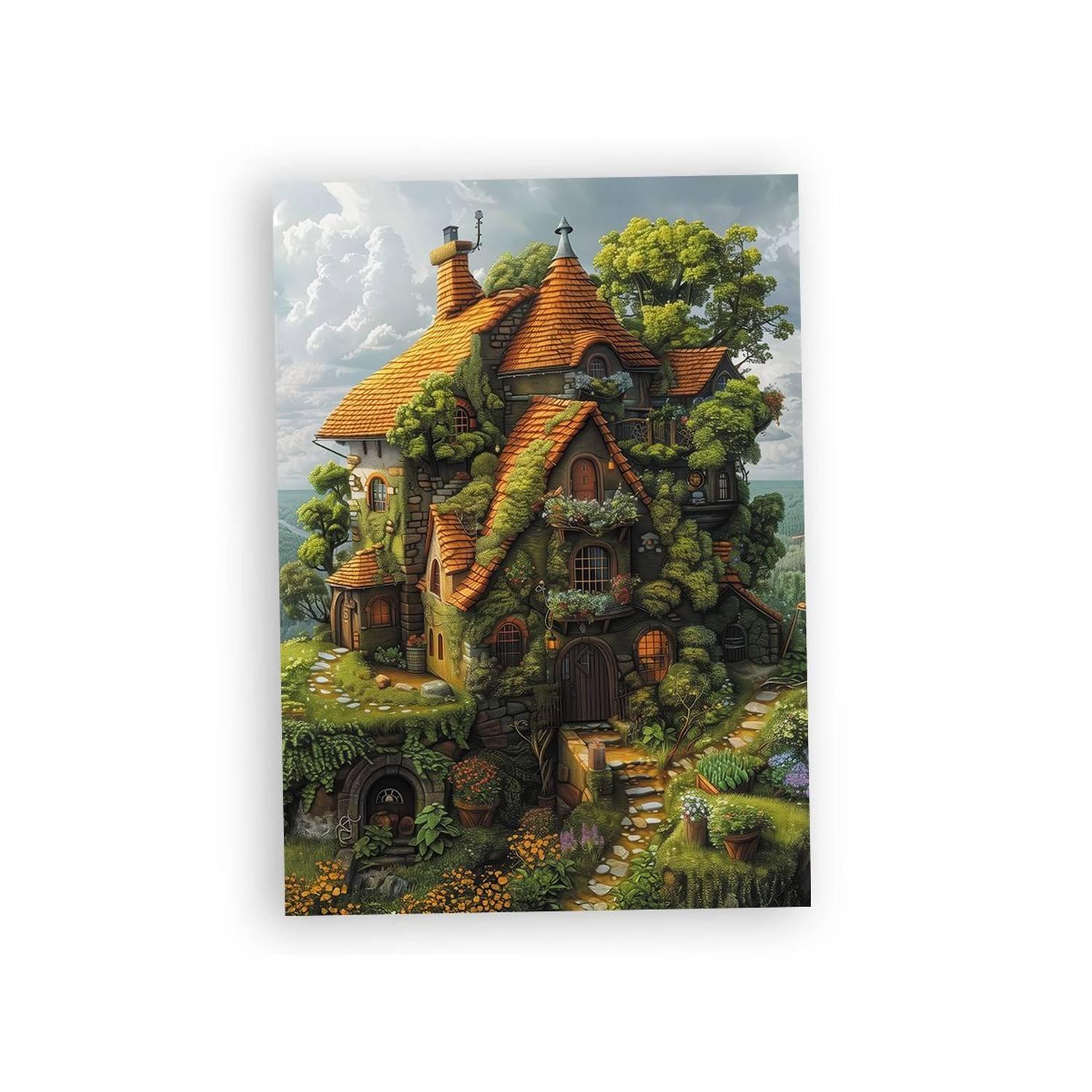 Puzzle 1000 piÃ¨ces : Arbre-maison