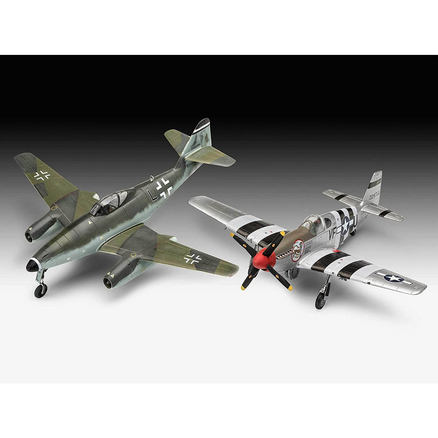 Maquettes avions : Model Set : Messerschmitt Me262 & P-51B Mustang - Revell  - Rue des Maquettes