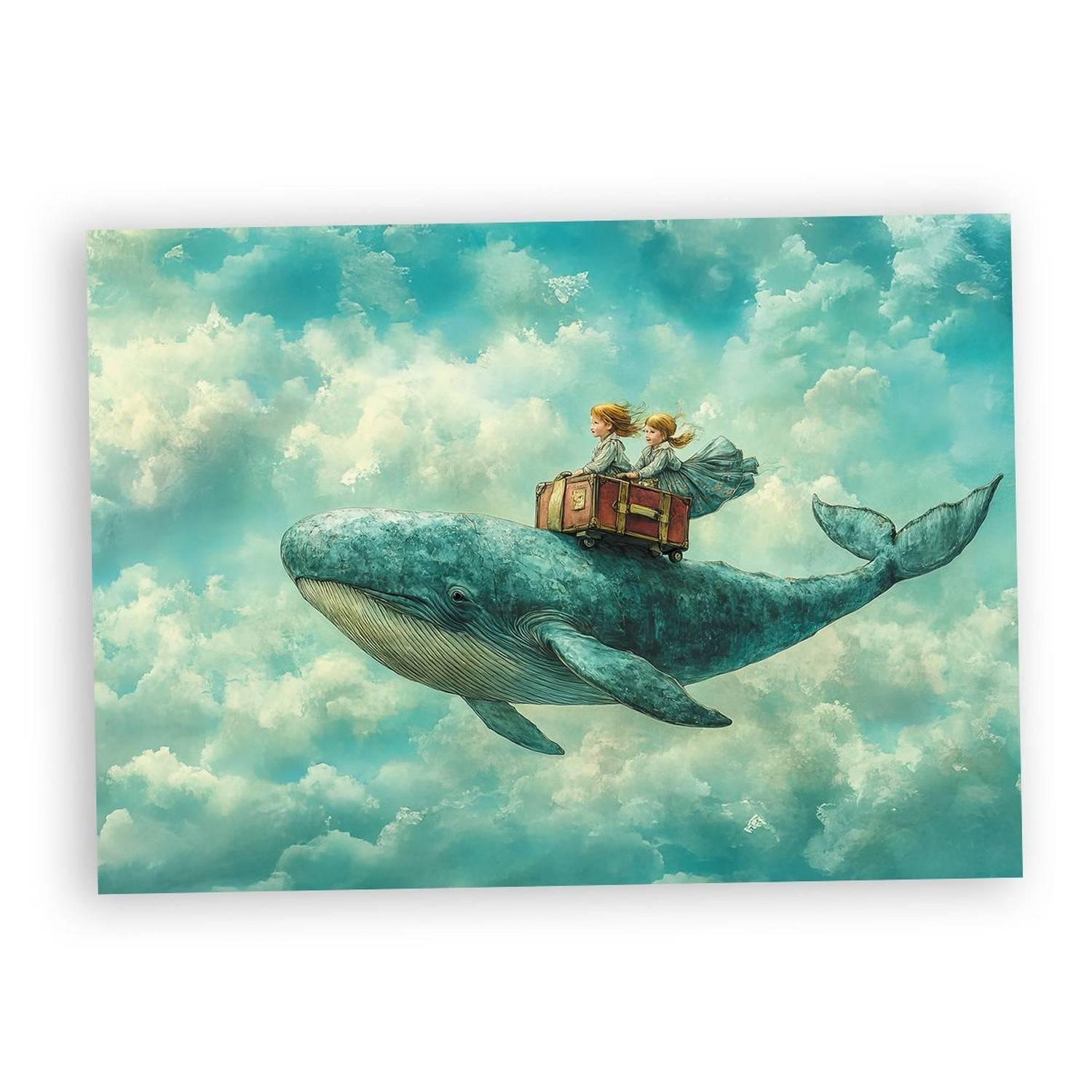 Puzzle 1000 piÃ¨ces : Baleine volante