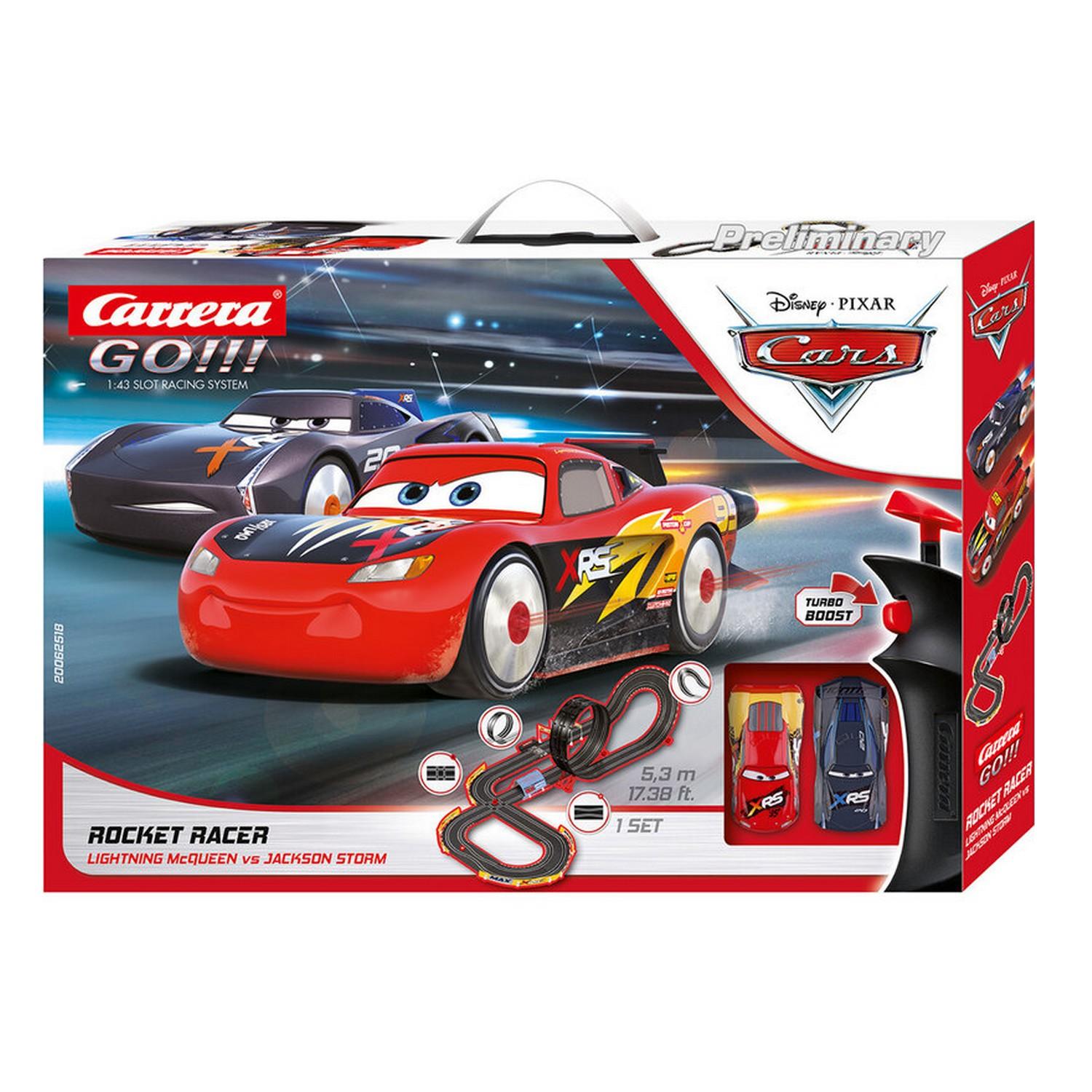 Circuit de voitures Carrera Go : Disney Cars 3 - Rocket Racer - Carrera -  Rue des Maquettes