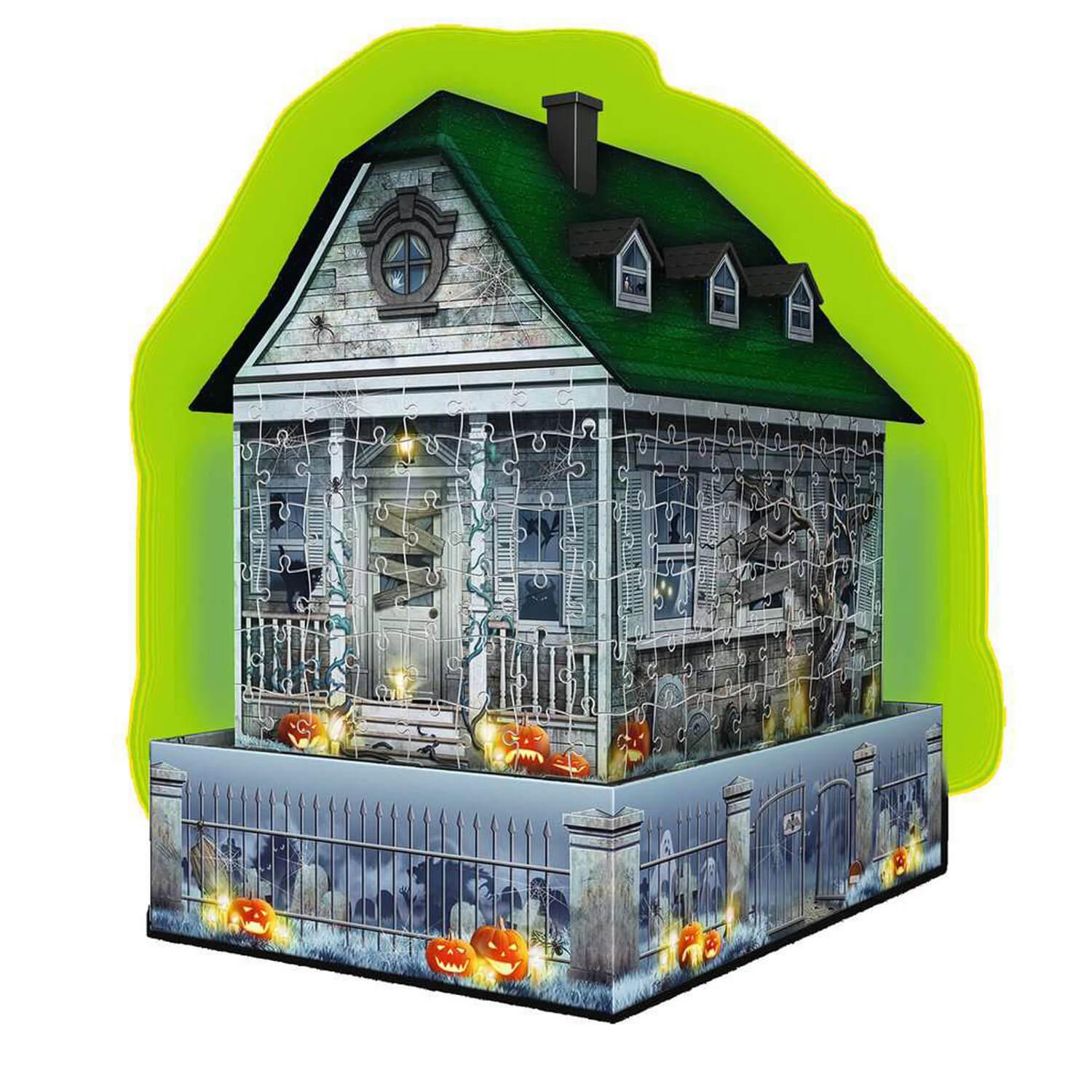Puzzle 3D 216 pièces : Maison hantée d'Halloween
