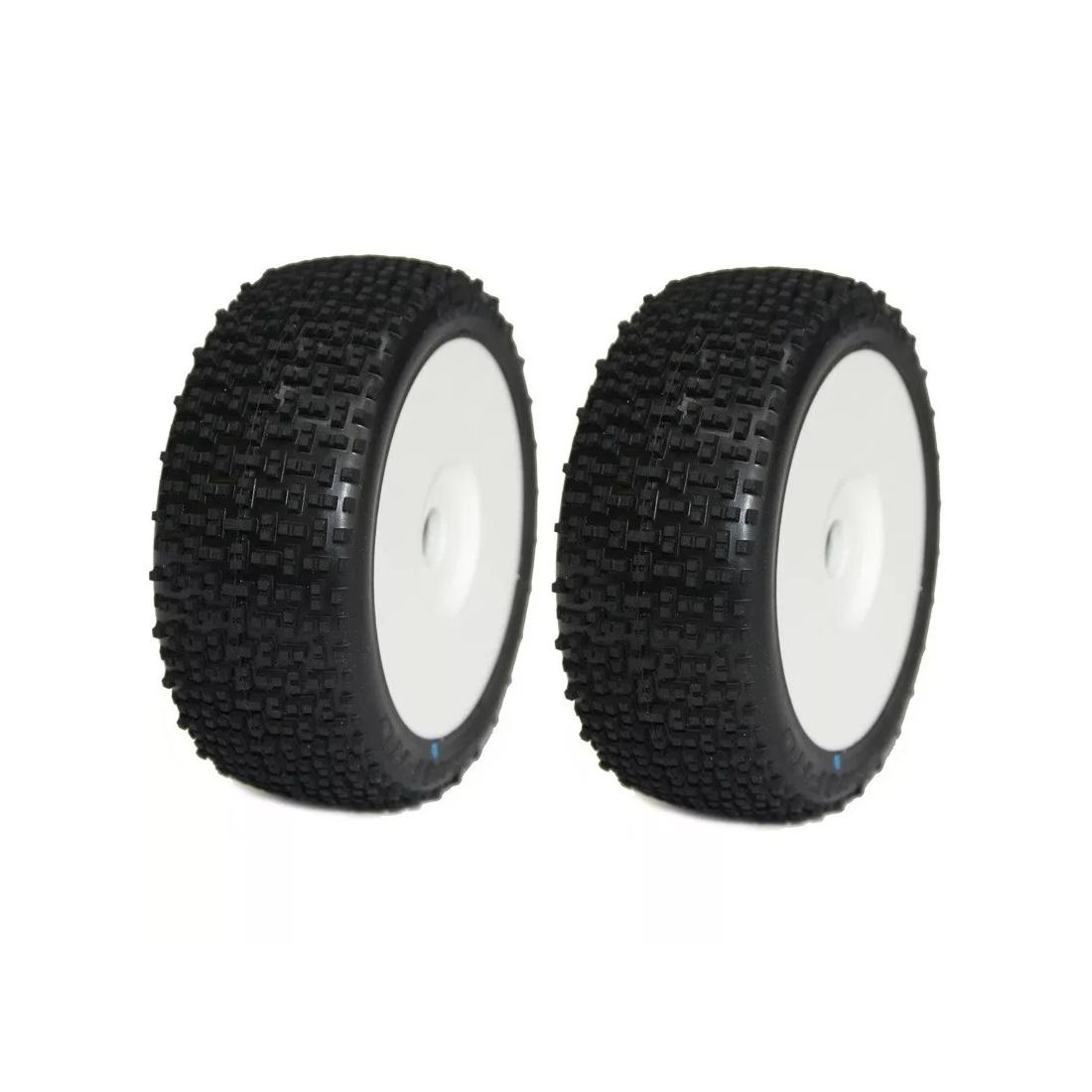 Tyre set pre-mounted Gravity RC M4 Super Soft , fits Buggy 1/8 17mm Hex Rims Medial Pro