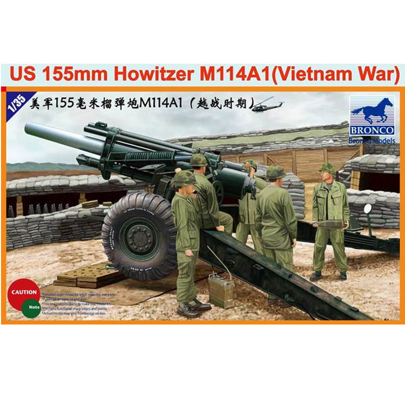 Maquette canon : US 155mm Howitzer M114A1 (Vietnam War)
