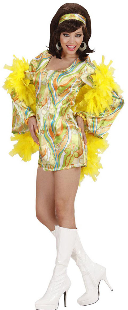 Déguisement Seventies Jaune - Femme