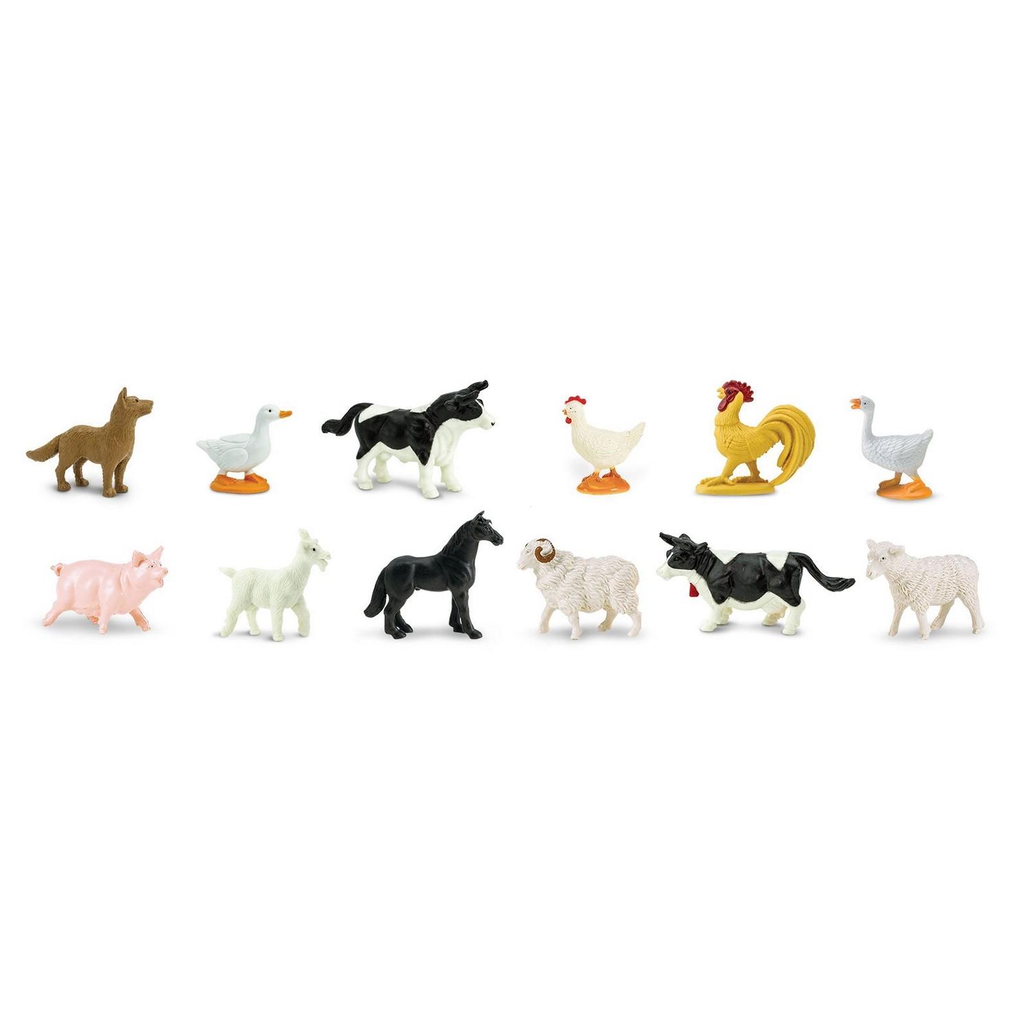 Lot de 12 figurines : Vie Ã&nbsp; la ferme