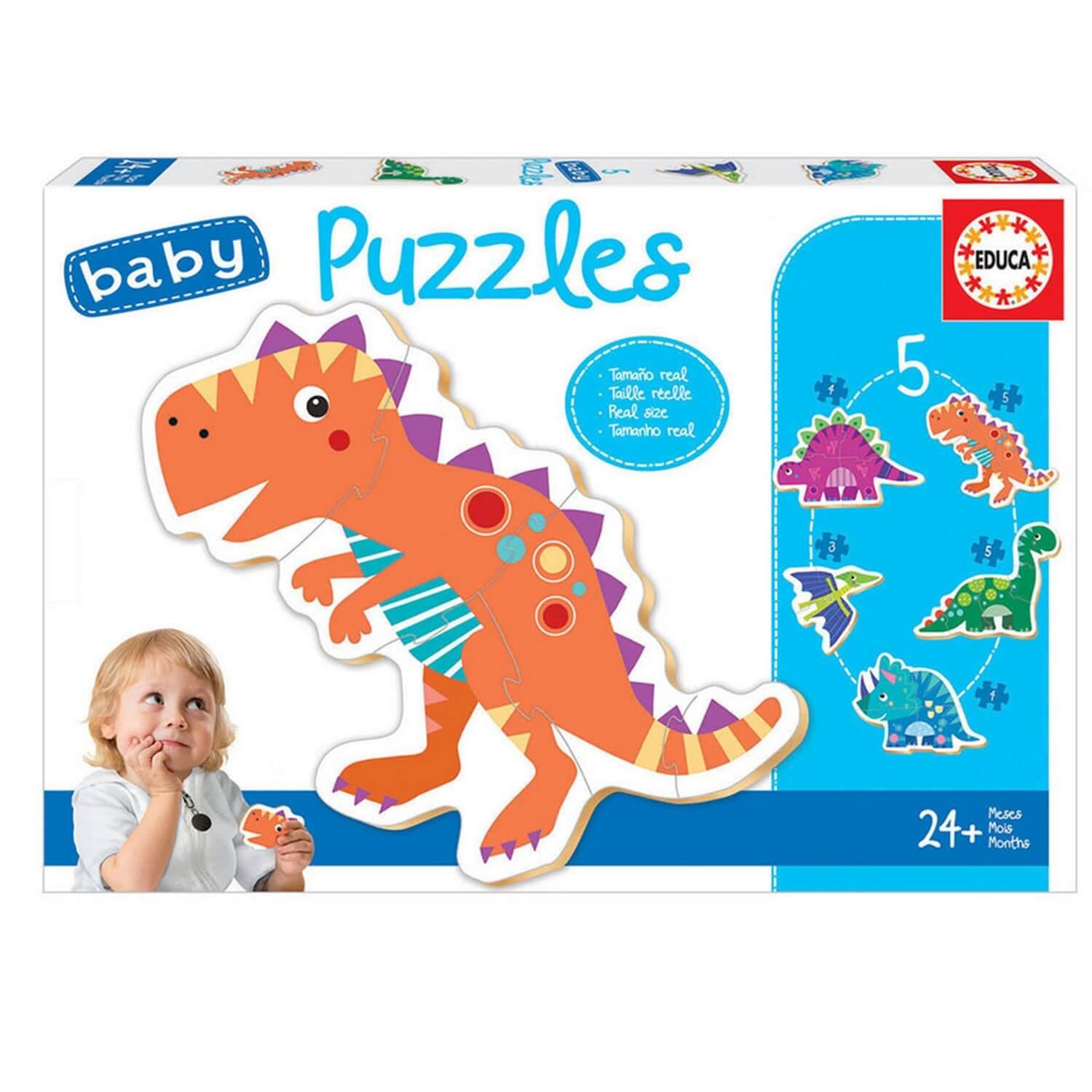 Puzzle baby 3-5 pièces - Dinosaures