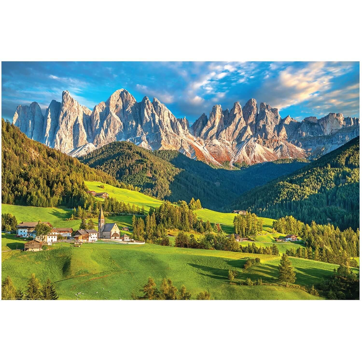 Puzzle Castorland Les montagnes des Dolomites, Italie Puzzle 1000
