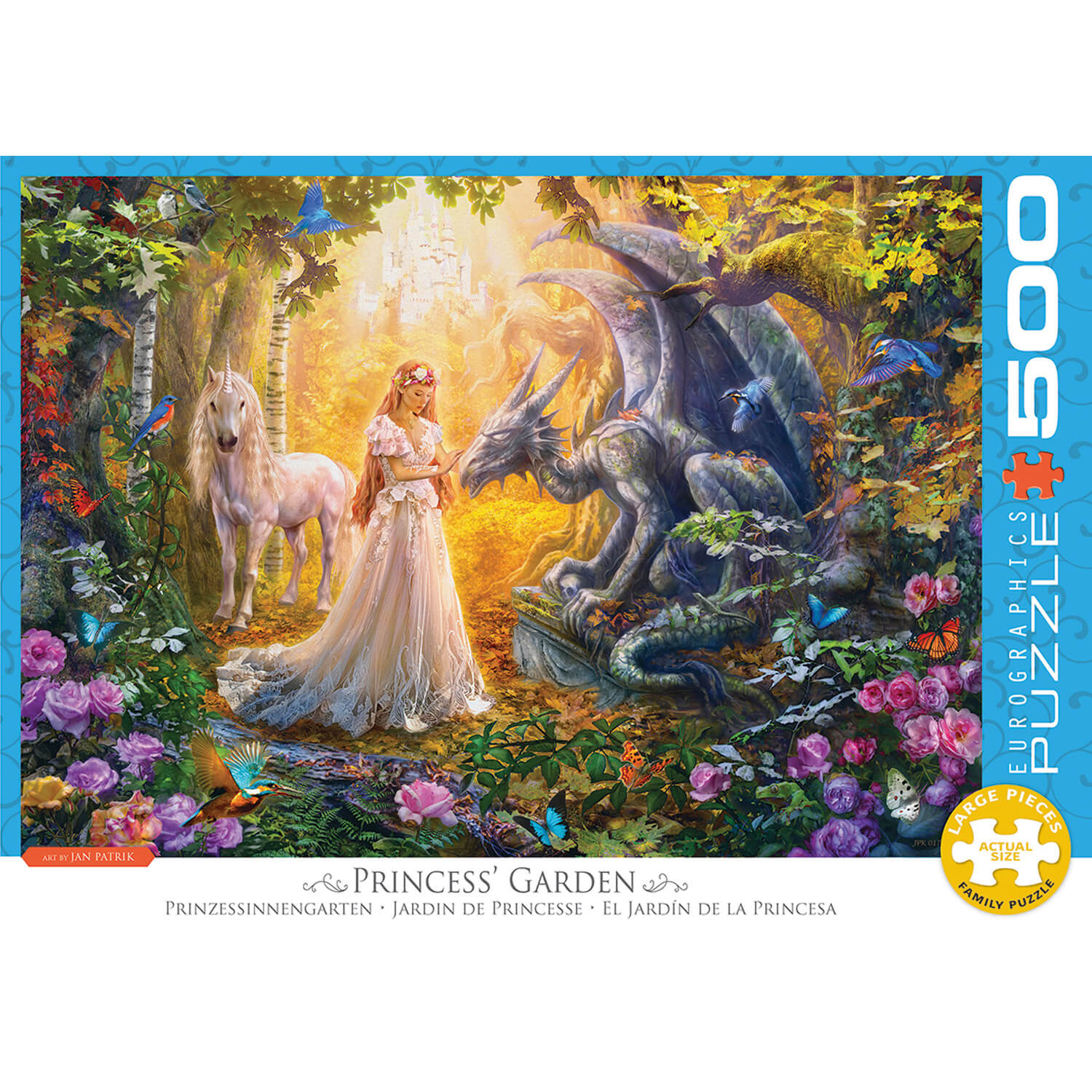 Puzzle 500 pièces XL : Jardin de la princesse