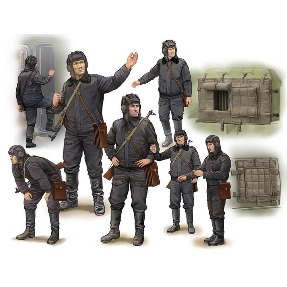figurines militaires : soldat soviã©tique scud b crew