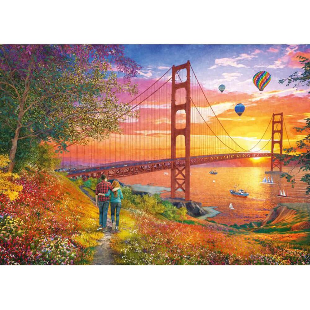 Puzzle 2000 pièces : Promenade vers le pont du Golden Gate