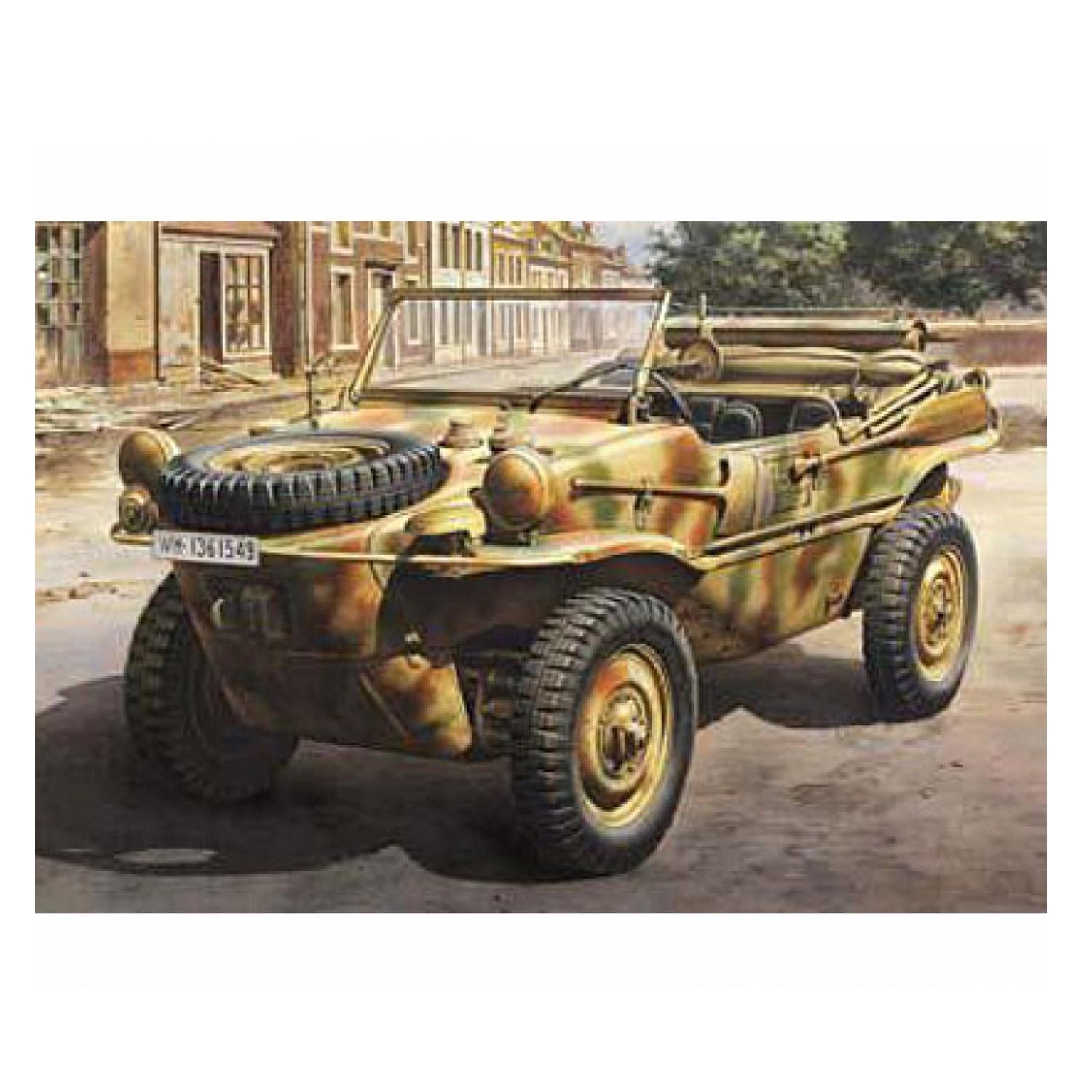 Maquette véhicule militaire : Schwimmwagen Type 166