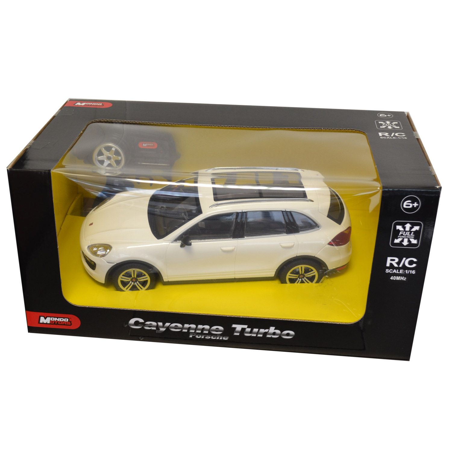 Voiture radiocommandée : Porsche Cayenne Turbo blanche - Jeux et jouets  Mondo - Avenue des Jeux