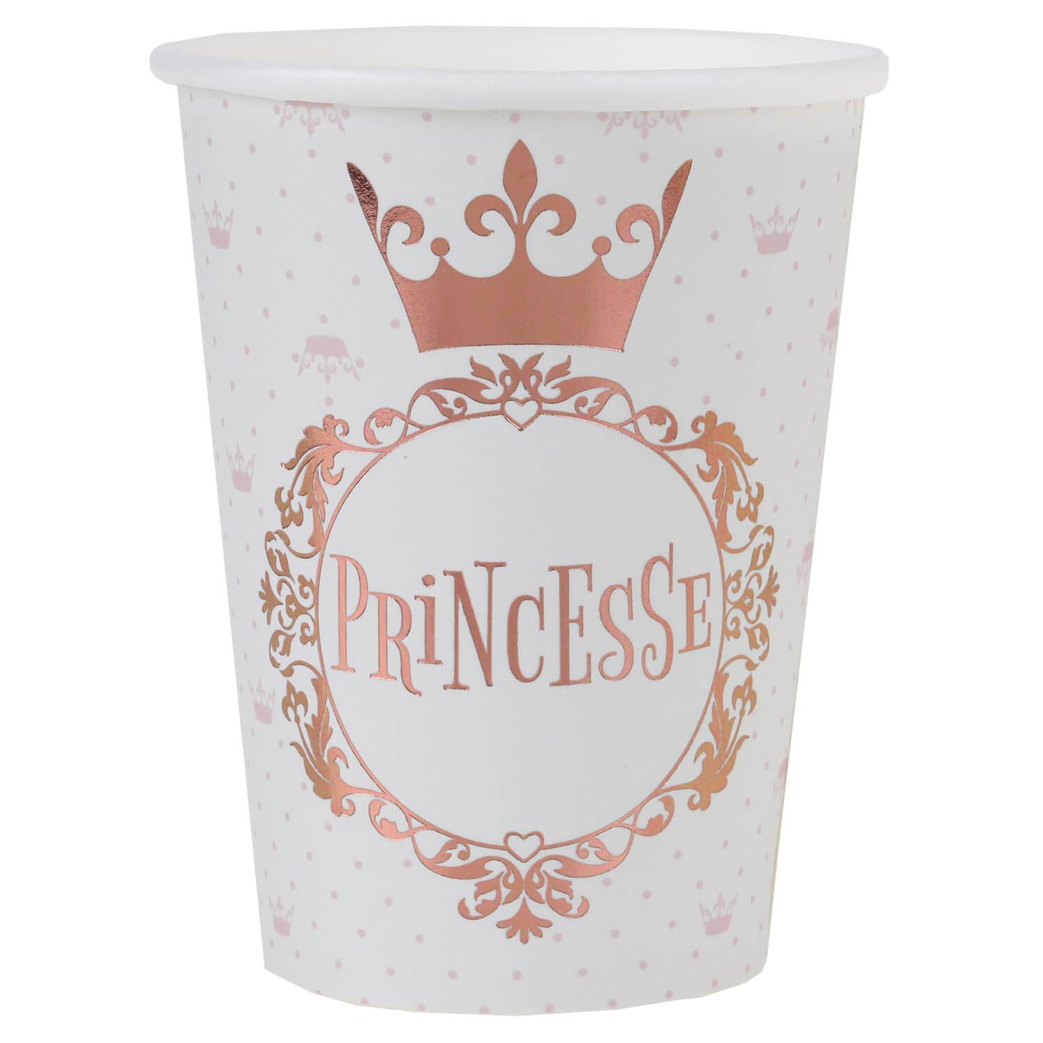 Gobelets en carton x 10 - Princesse