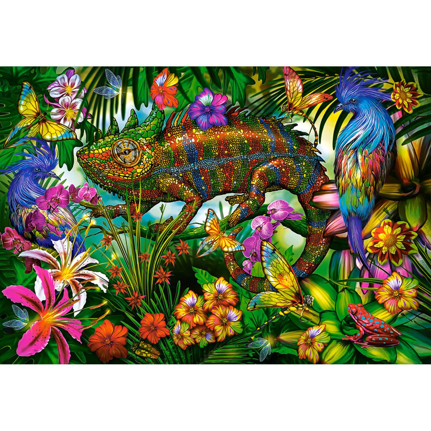 Puzzle Castorland Animaux de la jungle, Puzzle 40 couleurs maxi