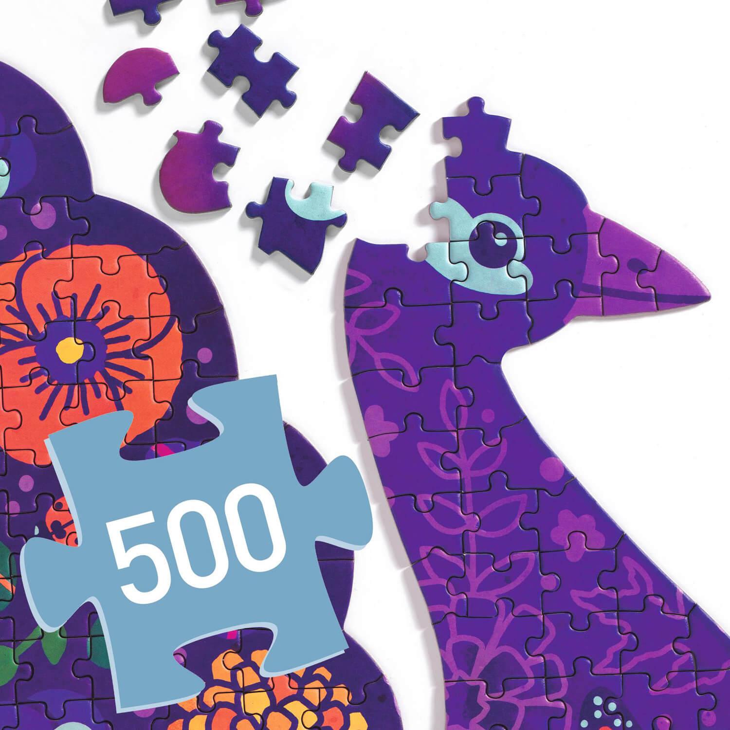 Puzzle 500 pièces adulte enfant 8 ans animaux - Janod