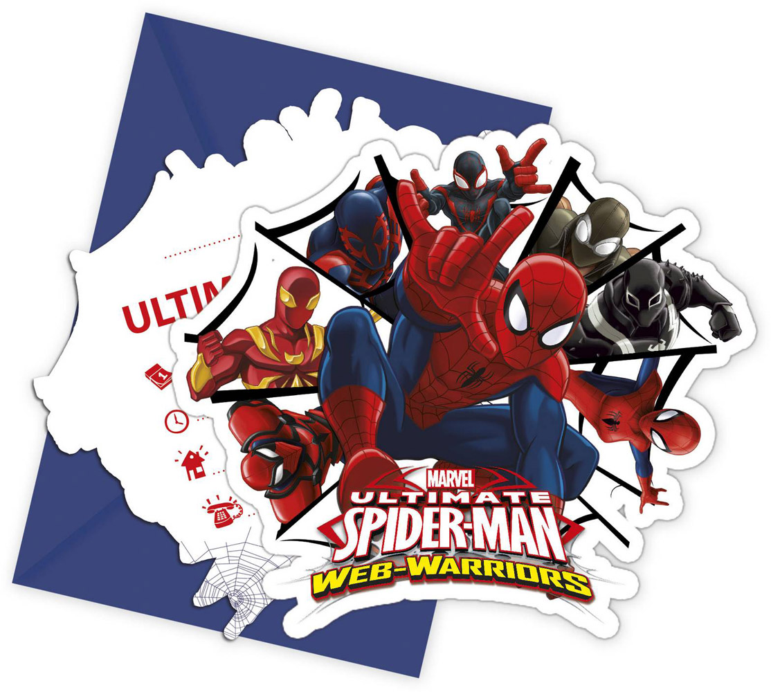 Invitations Ultimate Spiderman Web Warriors? x6