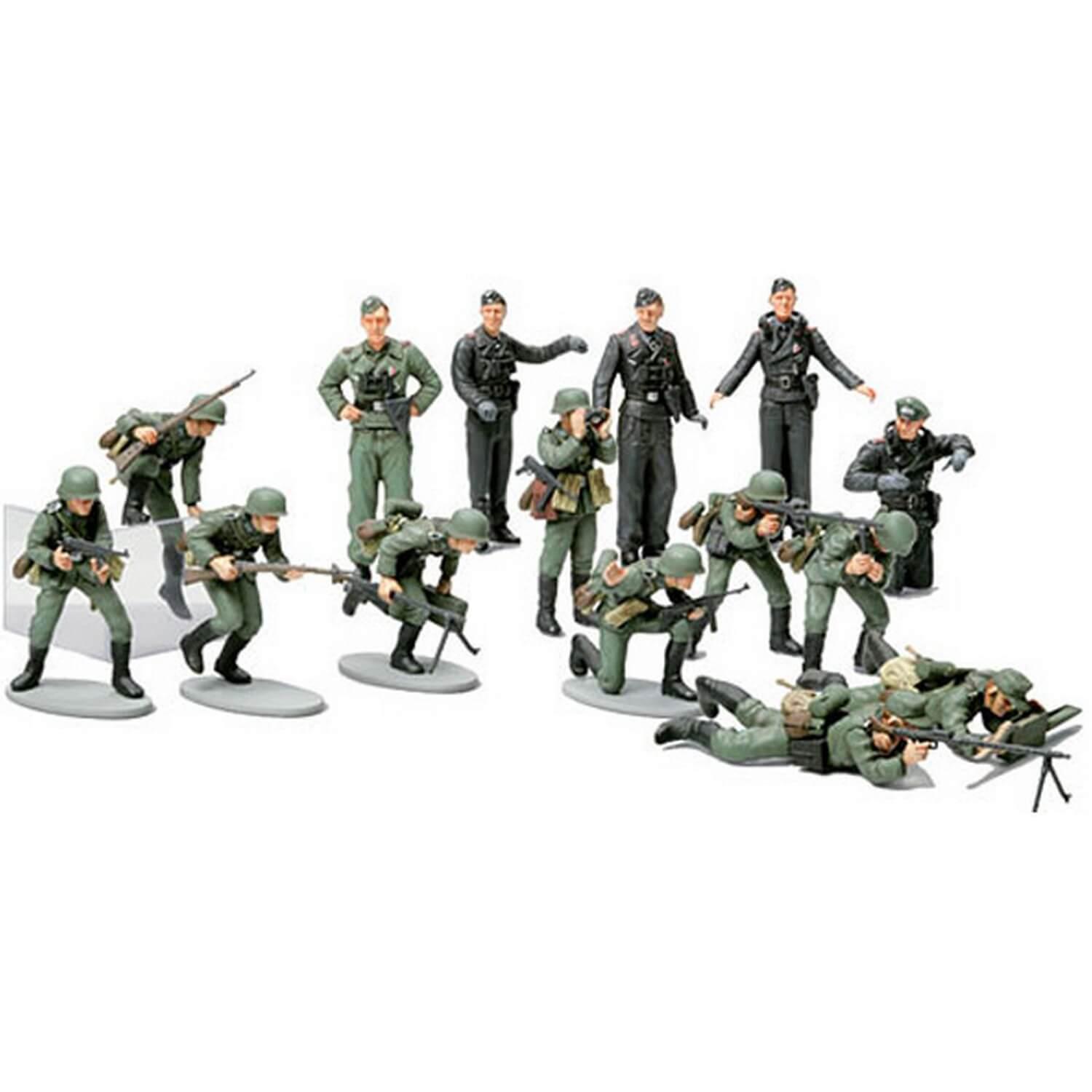 Figurines Infanterie Allemande 2ème Guerre Mondiale - Jeux et jouets Tamiya  - Avenue des Jeux