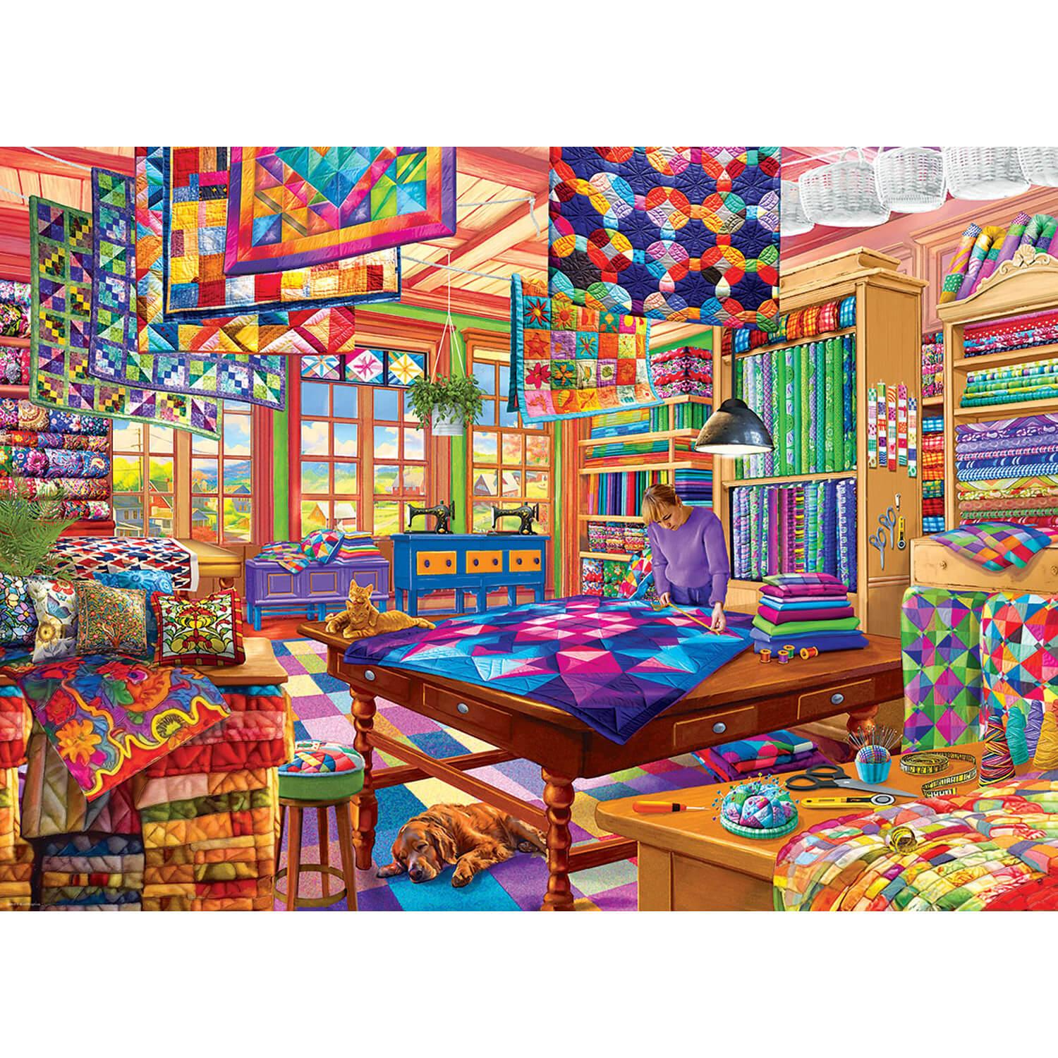 Puzzle 1000 pièces : L'Atelier Quilt