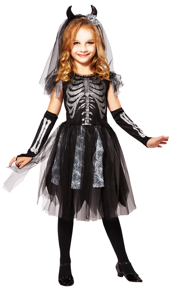 Déguisement - Squelette Pailleté - Fille