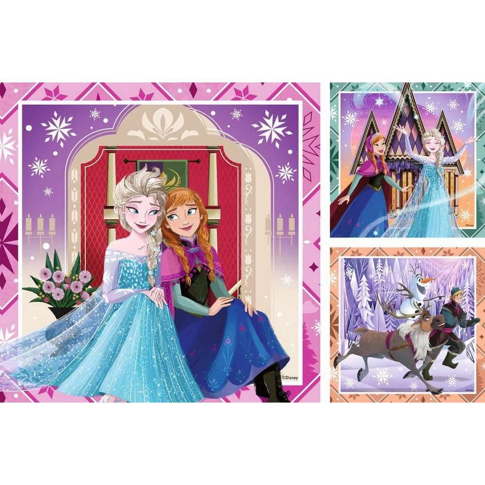 Puzzles 3x49 pièces : Ensemble pour toujours Disney La Reine des neiges Ravensburger France