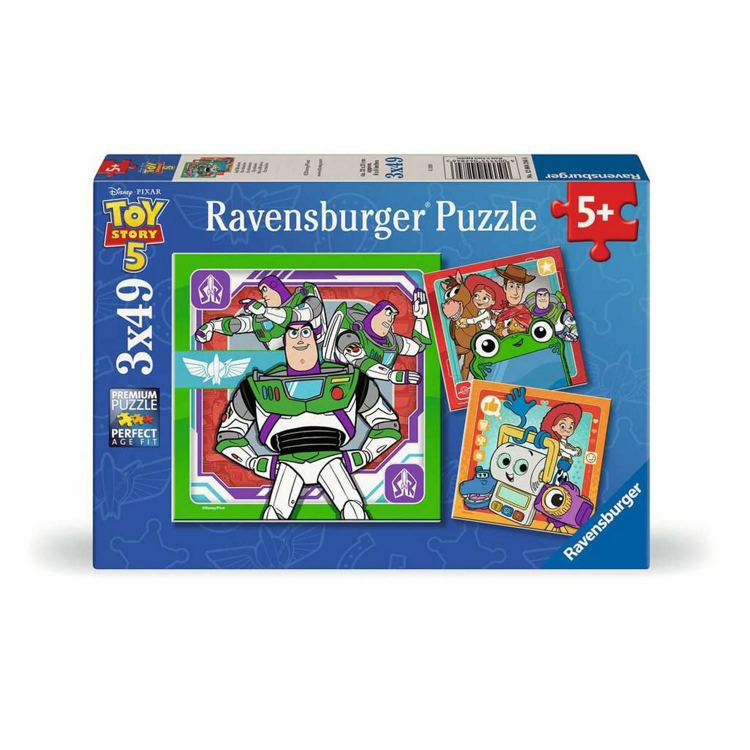 Puzzles 3 x 49 pièces Ravensburger Toy Story 5 Mission - vue 3