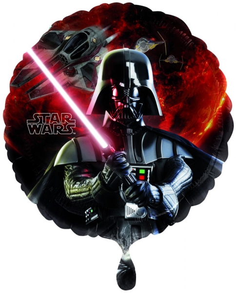 1 Ballon Rond Mylar 45 cm-Star Wars?-