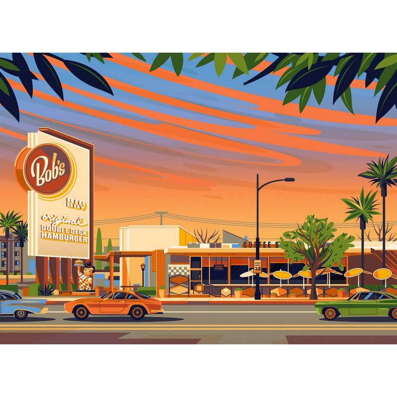 Puzzle 500 pièces : Diner américain Ravensburger France - vue 10