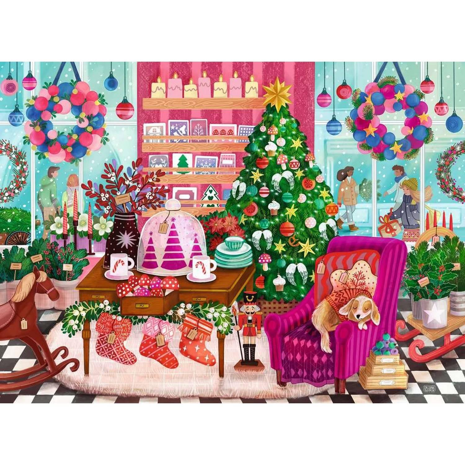 Puzzle 500 pièces : La Boutique de Noël Ravensburger France