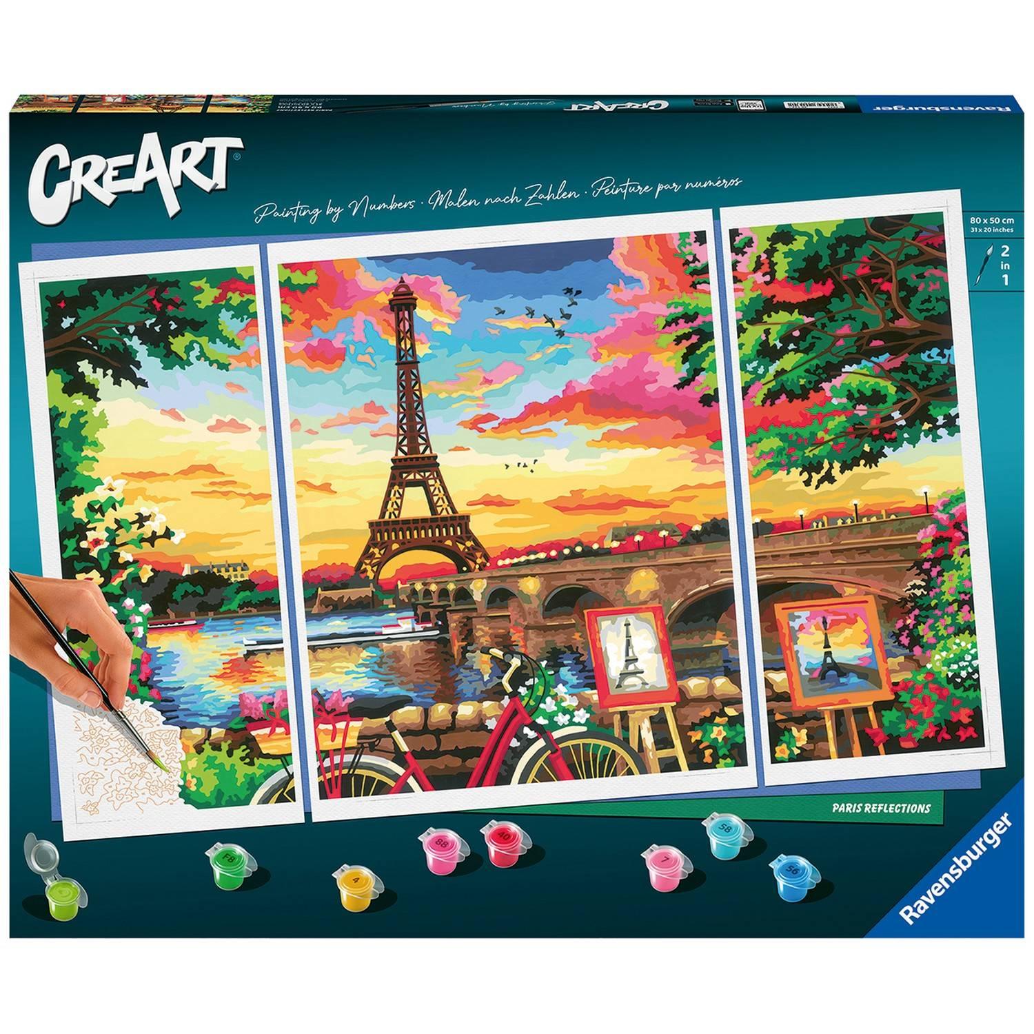 Peinture par Numéros Ravensburger 20134 – Paris Reflections 80x50 cm - vue 2