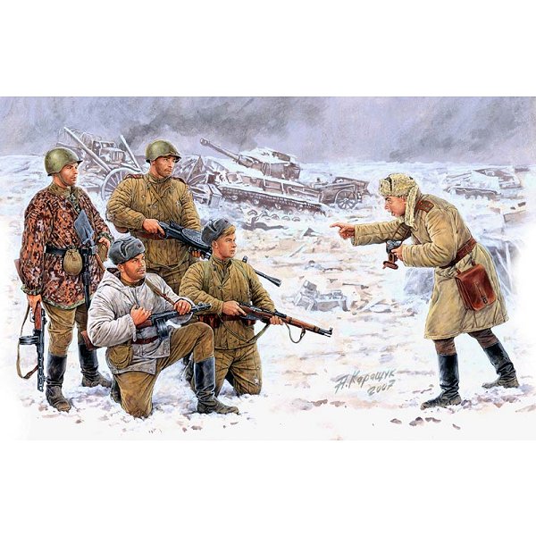 Figurines 2ème Guerre Mondiale : Photo sur le front : Infanterie soviétique : Korsun-Shevchenkovskiy